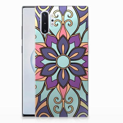 Samsung Galaxy Note 10 Plus | TPU Case | Purple Flower