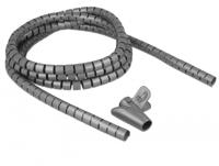 Delock 18843 spiraalslang met intrekgereedschap 2,5 m x 15 mm grijs - thumbnail