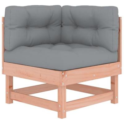 8-delige Loungeset met kussens massief douglashout