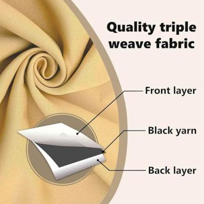 VidaXL Zwart-out gordijnen met ringen 2 pcs beige 140 x 140 cm