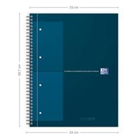 Spiraalblok Oxford International Notebook A4+ lijn petrol blauw | 5 stuks - thumbnail
