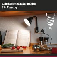 Paulmann Junus Stekkerlamp E14 20 W Zwart - thumbnail