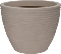 Bloempot Sylt Kunststof Ø50cm Zand - thumbnail