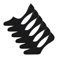 6-paar invisible Footies Mika - Bamboe kousenvoetjes voor dames en heren - Met anti slip - 40 - Zwart - Onderbroek heren heren heren heren heren - - thumbnail