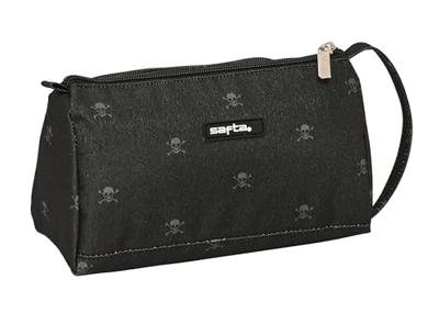 Schooletui met Accessoires Safta California Zwart 20 x 11 x 8.5 cm (32 Onderdelen)