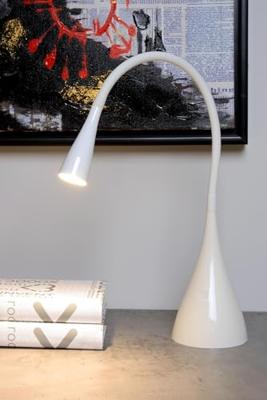 Lucide ZOZY - Bureaulamp - LED Dimb. - 1x4W 3000K - Wit Lucide ZOZY - Bureaulamp - LED Dimb. - 1x4W 3000K - Wit