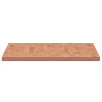 Tafelblad rechthoekig 100x60x2,5 cm massief beukenhout - thumbnail