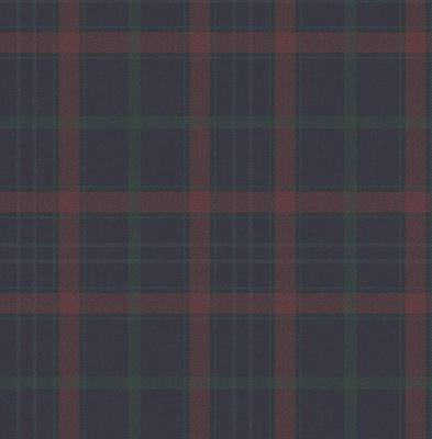 Dutch Wallcoverings Sauvage Ruit - Blauw/Rood