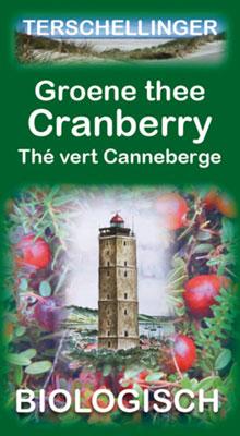 Terschellinger Groene thee cranberry bio (20 Zakjes)