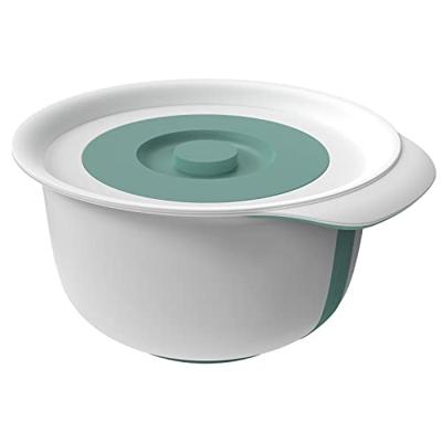 Rotho fresh beslagkom met spatdeksel 4l mistletoe groen