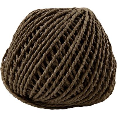 Creativ Company Papier garen, dikte 2,5-3 mm, donkerbruin, 150 gr, 40 m/ 1 bol