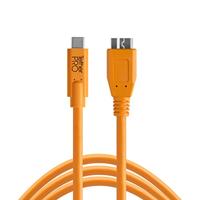 Tether Tools USB-kabel USB-A stekker, USB-micro-B 3.0 stekker 4.60 m Oranje CU5454 - thumbnail