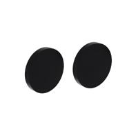 Intersteel Afdekrozet - aluminium/zwart - thumbnail