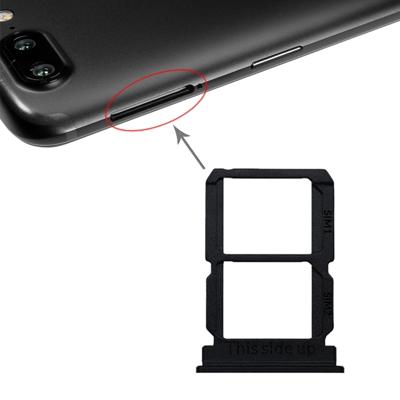 Zwarte SIM-kaart lade + SIM-kaart lade voor OnePlus 5T A5010