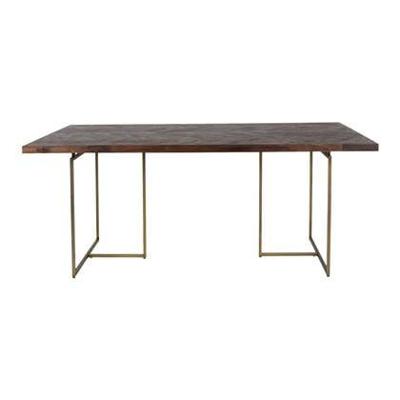 Dutchbone Eettafel 'Class' Antique Brass, 180 x 90cm