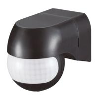 PIR bewegingssensor met schemerschakelaar - 180° - Opbouw - 12 meter bereik - Maximaal 400 Watt - IP44 waterdicht - Zwart - thumbnail