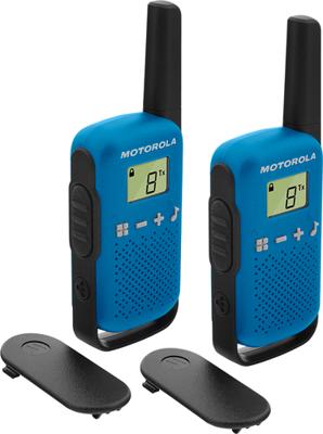 Walkie-Talkie Motorola T42 Dual 1,3" LCD 4 km (2 pcs) Kleur Blauw