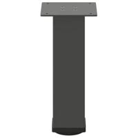 Salontafelpoten 4 st 30-32 cm staal antraciet - thumbnail