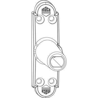 Duimplaat zwart 25/20