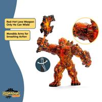 SCHLEICH - Lava Golem met wapen - 42447 - Waaier Eldrador - thumbnail