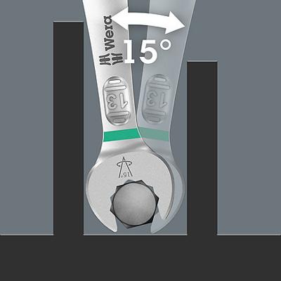 Wera 05020240001 6003 Joker 5 Imperial Set 1 Ring-steeksleutelset 5-delig Sleutelbreedte (metrisch) 8 - 31 mm Sleutelbreedte (inch) 1/2 - 9/16