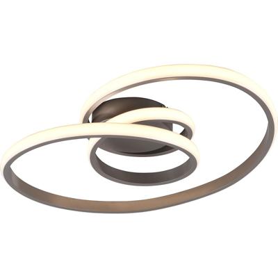 LED Plafondlamp Dimbaar 18.5W - Warm Wit 3000K - Mat Nikkel Aluminium