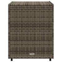 Tuinkast 55x59x69 cm poly rattan grijs - thumbnail