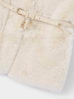 Mayoral winter vest meisjes - zand - met riem - thumbnail