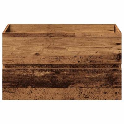 Badkamermeubelset bewerkt hout oud houtkleurig