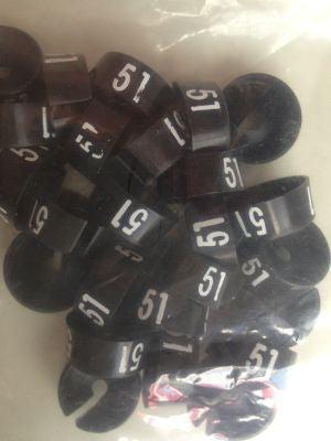 MB zwart/wit 51 voor op kledinghanger