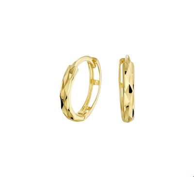 TFT Klapcreolen Gediamanteerd Geelgoud Gediamanteerd