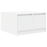 Salontafel met lades 70,5x70x40 cm wit - thumbnail