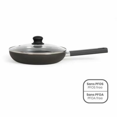 26 cm sauteerpan - LIVOO - MEP153N - Antiaanbaklaag, PFOA- en PFOS-vrij - Siliconen handgreep - Geschikt voor alle warmtebronnen, inclusief inductie