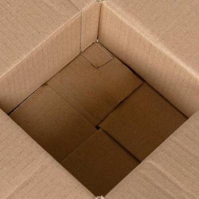 VidaXL Vouwdoos met opslag 50 pcs naturel 15 x 15 x 8 cm karton
