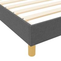 Bedframe met hoofdeinde Donkergrijs 160 x 200 cm Stof - thumbnail