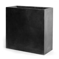 Mcollections Terrasafscheiding Plantenbak - 60 x 22 x 72 cm - Clayfibre - Loodkleur - thumbnail