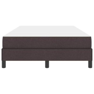 Boxspring bed met matras Donkerbruin 120 x 200 cm Stof