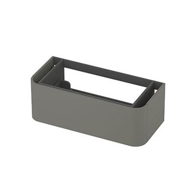 INK - Afgeronde Onderkast Gelakt 1 Lade Softclose Tbv Grepen - 1000x450x350 Mm - Mat Beton Groen