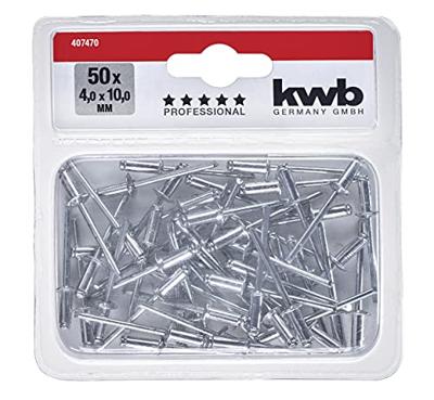 kwb 407470 Popnagel (Ø x l) 4 mm x 10 mm Aluminium Aluminium Aluminium 50 stuk(s)