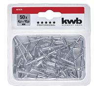 kwb 407470 Popnagel (Ø x l) 4 mm x 10 mm Aluminium Aluminium Aluminium 50 stuk(s) - thumbnail