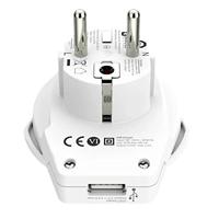 Skross 1500266 Reisstekker World to Europe USB 1.0 - thumbnail