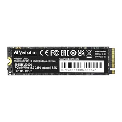 Verbatim Vi3000 256 GB NVMe/PCIe M.2 SSD 2280 harde schijf PCIe NVMe 3.0 x4 Retail 49373 Verbatim Vi3000 256 GB NVMe/PCIe M.2 SSD 2280 harde schijf PCIe NVMe 3.0 x4 Retail 49373