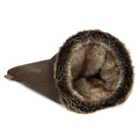 Designed By Lotte Faisca Kruipzak - Kattenslaapzak - Bruin - 46X28 Cm - thumbnail