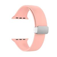 Siliconen bandje - Folding Buckle - Roze - Geschikt voor Apple Watch 38mm / 40mm / 41mm / 42mm - thumbnail