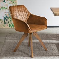 Artistiq Eetkamerstoel 'Mercur' Velvet, kleur goud - thumbnail