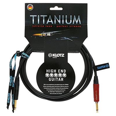 Klotz TI-0600PSP Titanium 2p jack-2p jack verguld silent plug gitaarkabel 6m