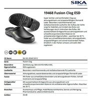 Sika 19468 Fusion klomp ESD OB | Zwart | Maat 39 - 00.089.001.39 - thumbnail