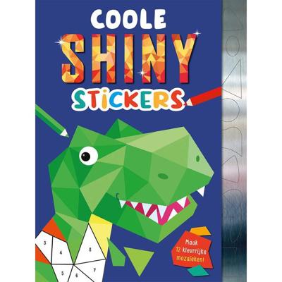 Rebo Publishers Coole shiny stickers dino&apos;s robots en raketten stickermozaïekboek