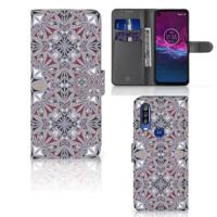 Motorola One Action | Bookcase | Flower Tiles - thumbnail