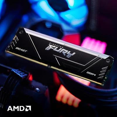 RAM geheugen Kingston FURY Beast RGB 16 GB DDR4 CL18 - thumbnail